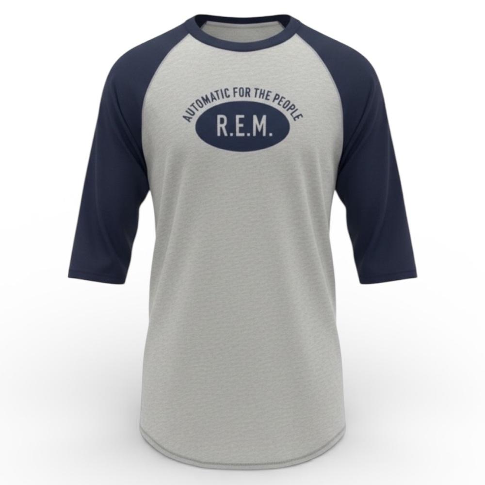R.E.M. “Automatic for the People” Raglan Quarter Sleeve Band Tee NWT XL